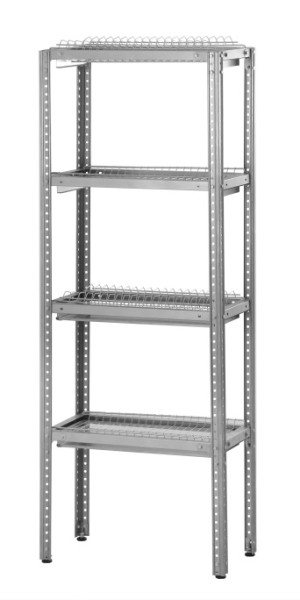 Стеллаж ССПн 1600х800х300 Norma Inox (сетки "стаканы" 4шт)